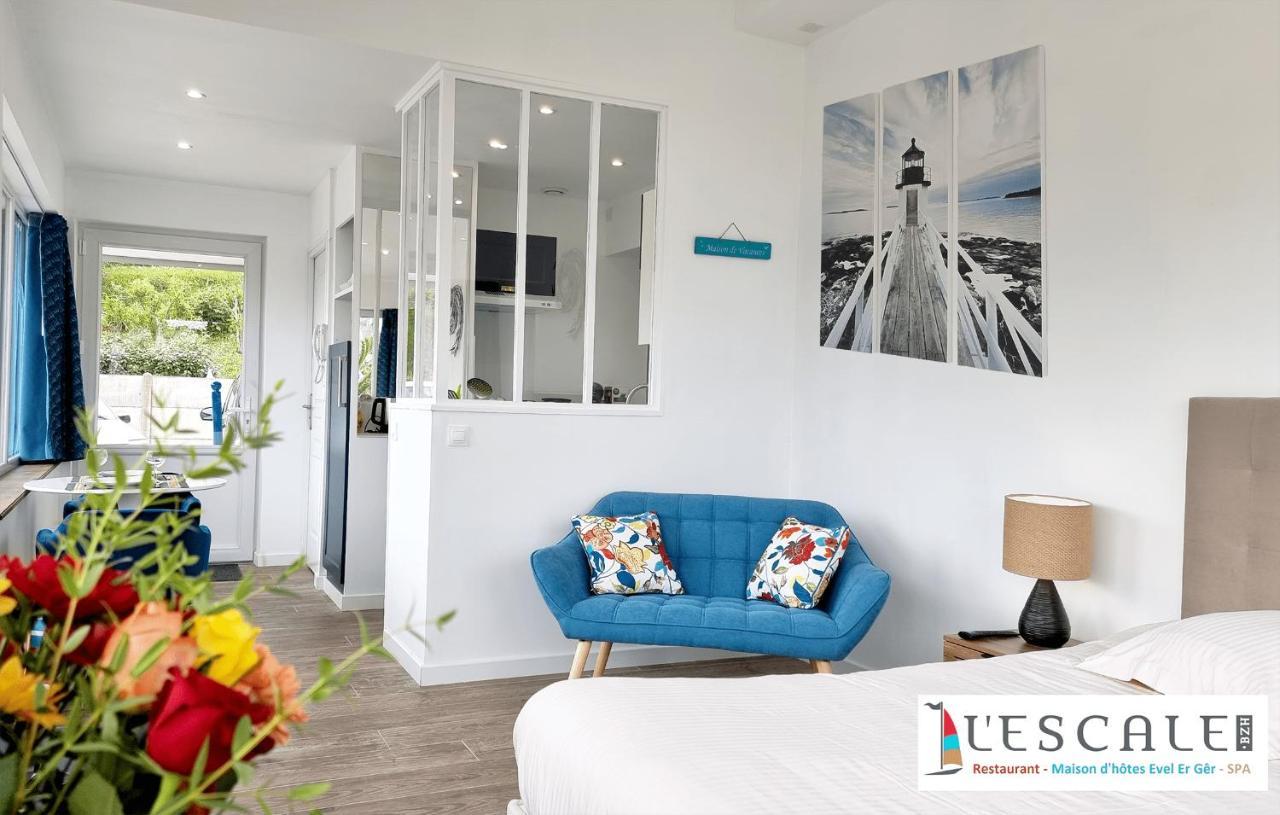 L'Escale Evel Er Ger Bed & Breakfast Locquirec Eksteriør bilde